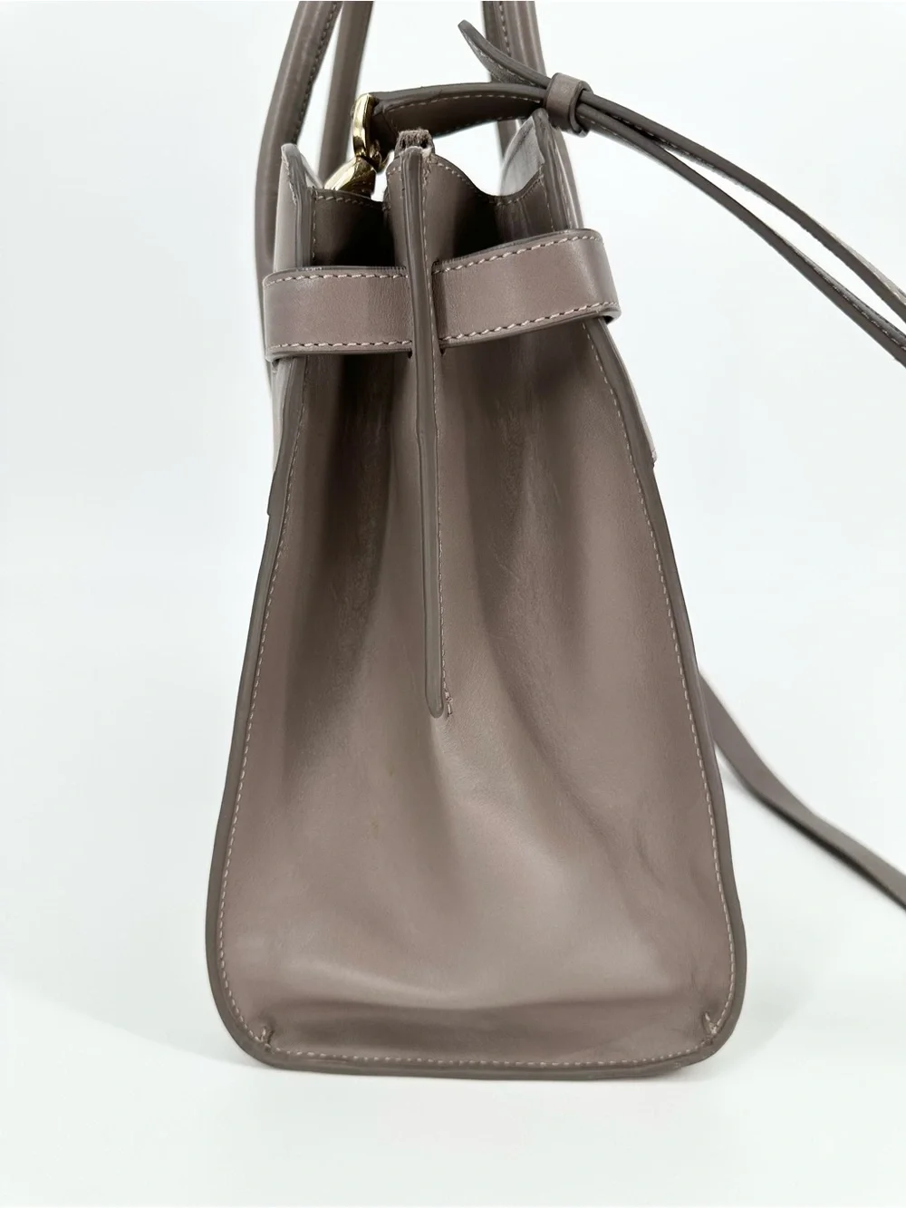Cuyana Work Satchel in Clay Smooth Leather